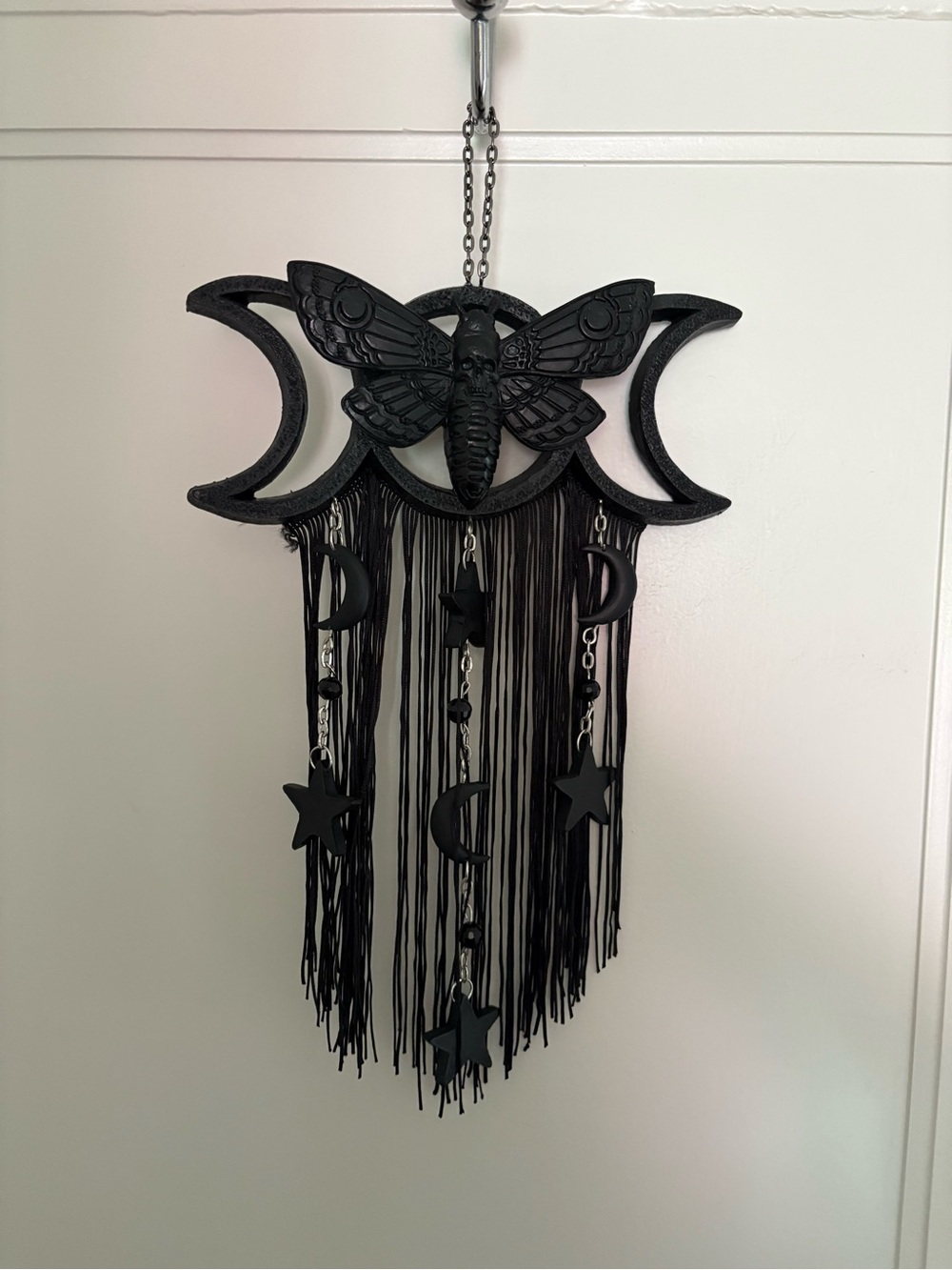 Mystic Arts Moth Dreamcatcher - Spirit Halloween Moon Witchy Whimsigoth Decor